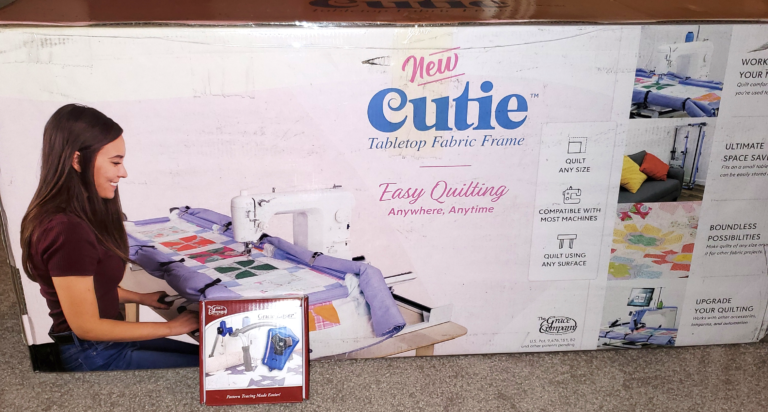 My First Quilting Frame: The CUTIE Table-Top Frame.